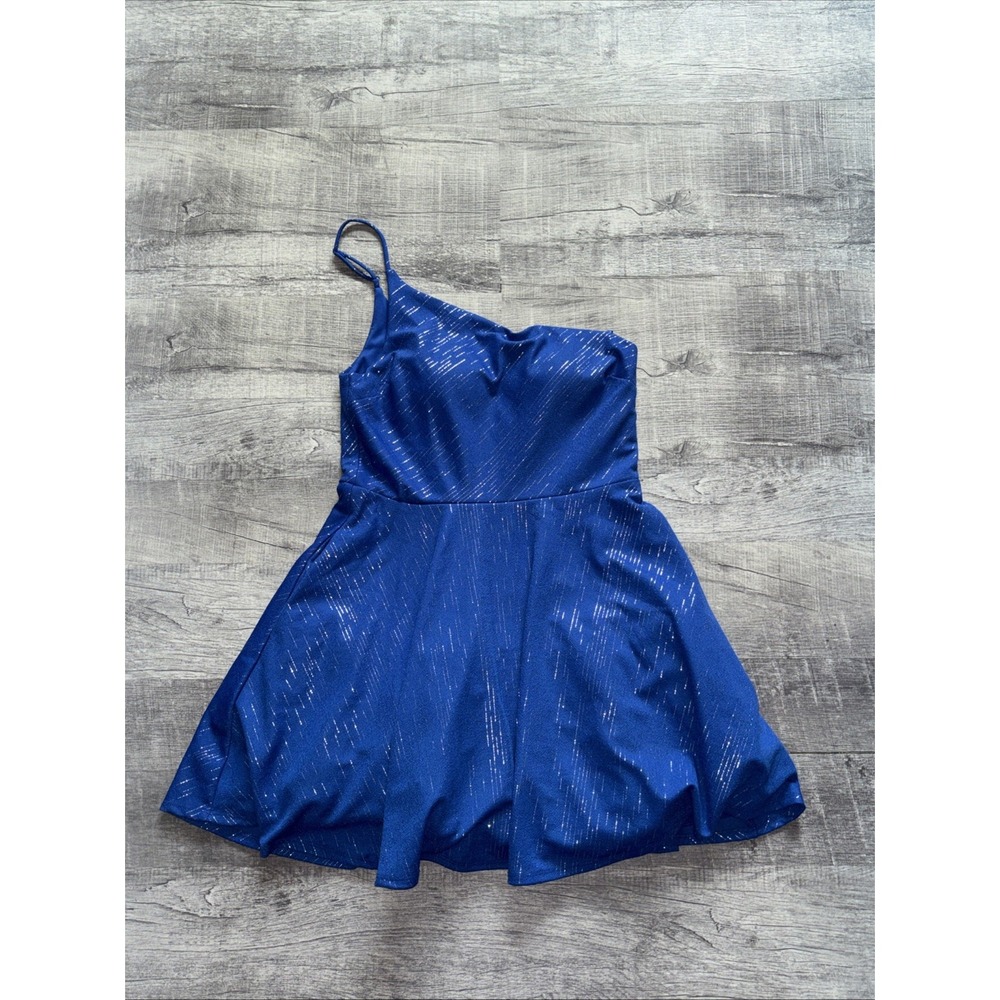 City Studio One Shoulder Fit and Flare Dress